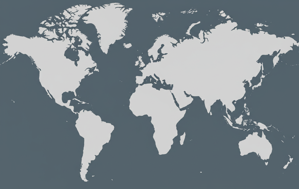 World map showing community and impact project locations